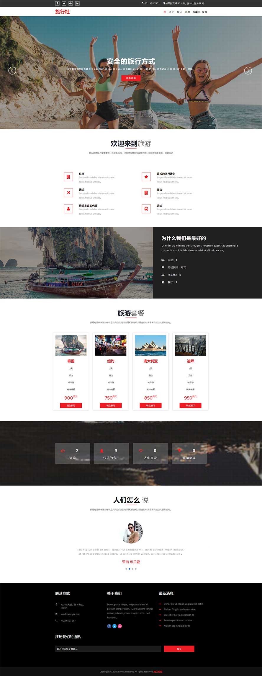旅游景區(qū)html5模板,風(fēng)光景點(diǎn)靜態(tài)模板