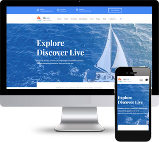 輪船靜態(tài)模板,游艇html5模板