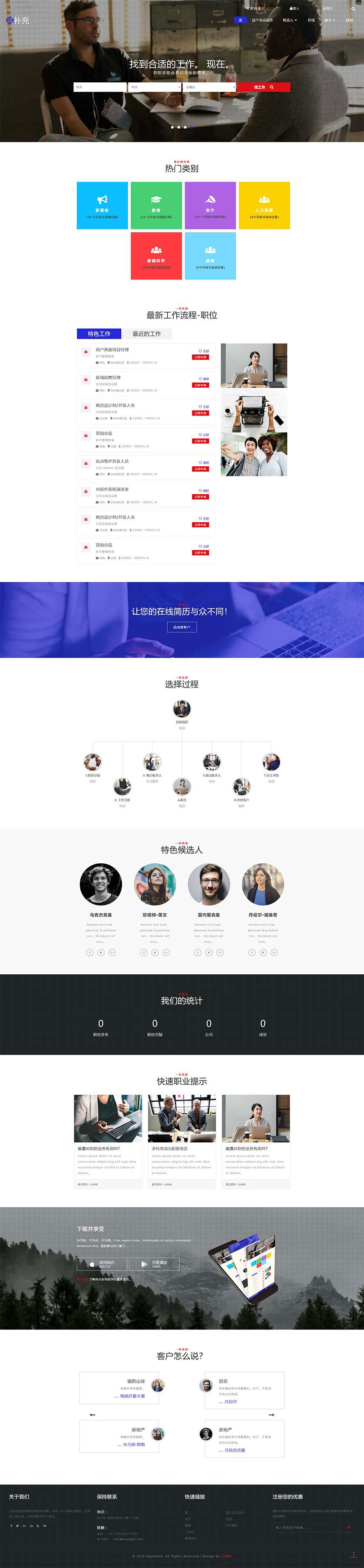 企業(yè)求職網(wǎng)頁模板,業(yè)務(wù)規(guī)劃html5模板