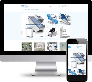 醫(yī)療設(shè)備網(wǎng)頁模板,康復儀器html5模板